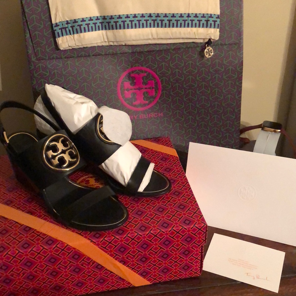 Tory Burch Metal Miller 65mm wedge
